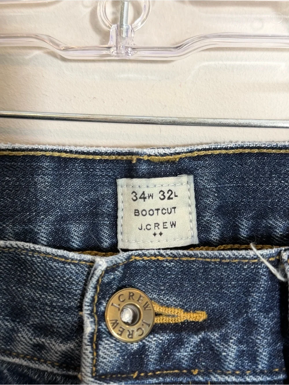 J Crew Mens bootcut jeans size 34x32